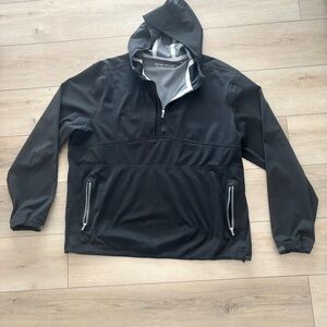 Peter Millar Black Windbreaker Jacket
